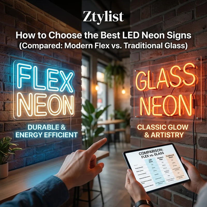 How to Choose the Best LED Neon Signs (Compared: Modern Flex vs. Traditional Glass) - Ztylist