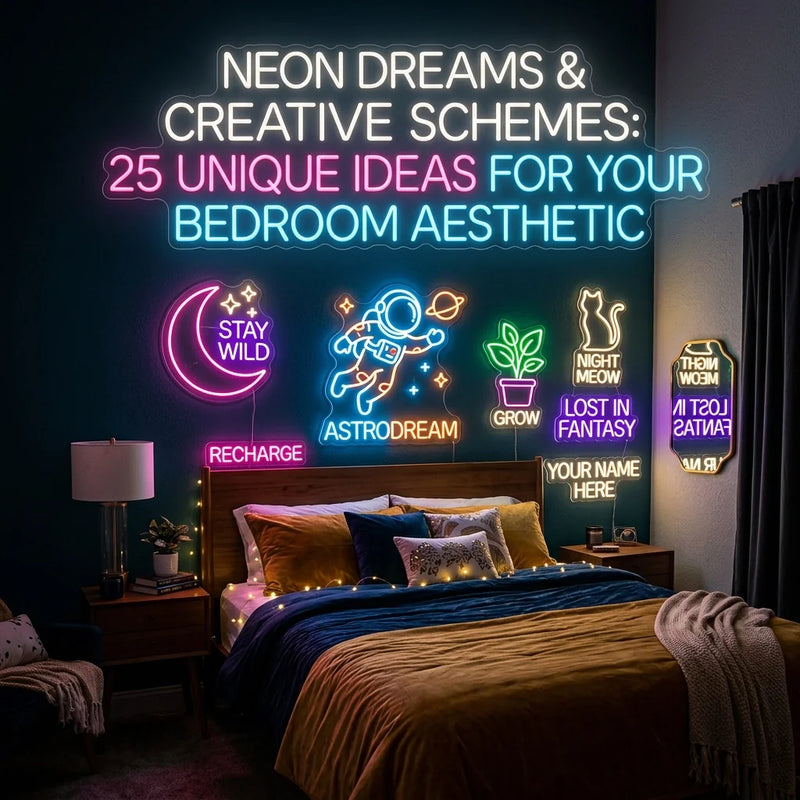 25 Creative Neon Signs for Bedroom Aesthetic Ideas Youβve Never Thought Of - Ztylist