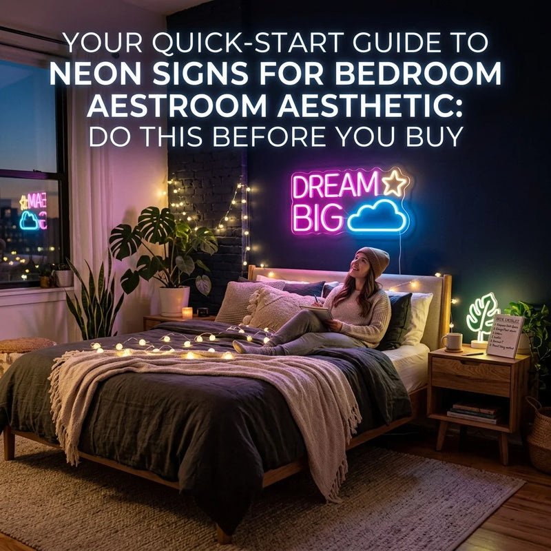 Your Quick-Start Guide to Neon Signs for Bedroom Aesthetic: Do This Before You Buy - Ztylist