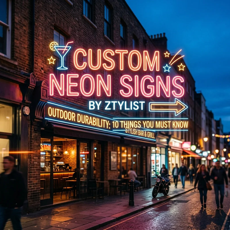 Looking For a Custom Neon Business Sign? 10 Things You Must Know About Outdoor Durability - Ztylist