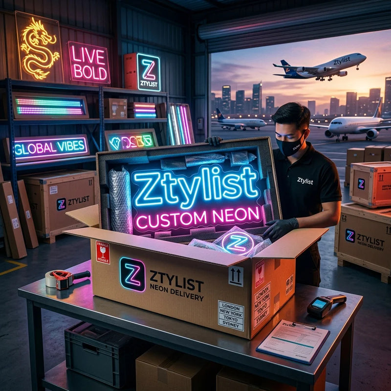 The Ultimate Guide to Custom Neon Shipping: How We Deliver Bold Vibes Globally and Securely - Ztylist
