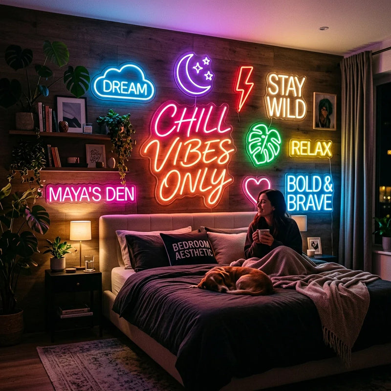Top 10 Neon Signs for Bedroom Aesthetic: From Chill Vibe-Setters to Bold Statements - Ztylist