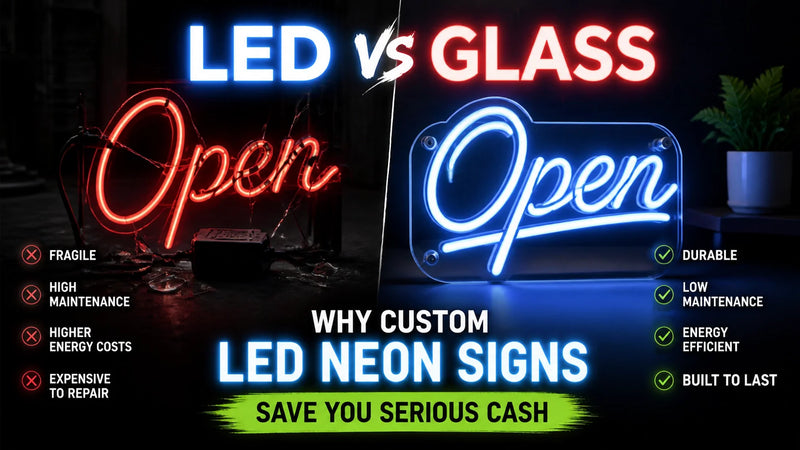 LED vs Glass: Why Custom LED Neon Signs Save You Serious Cash - Ztylist