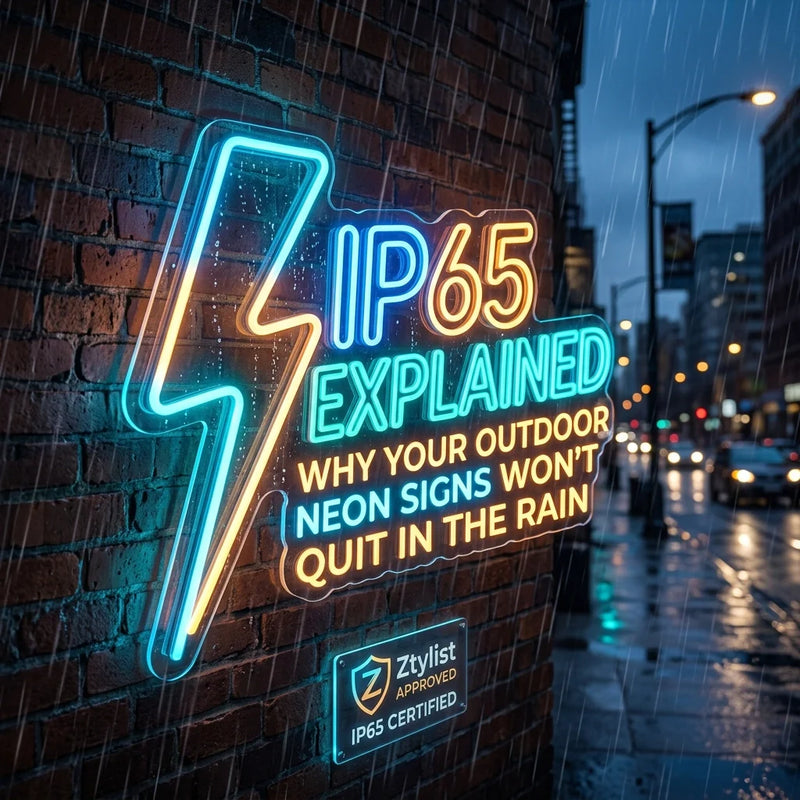 IP65 Explained in Under 3 Minutes: Why Your Outdoor Neon Signs Wonβt Quit in the Rain - Ztylist