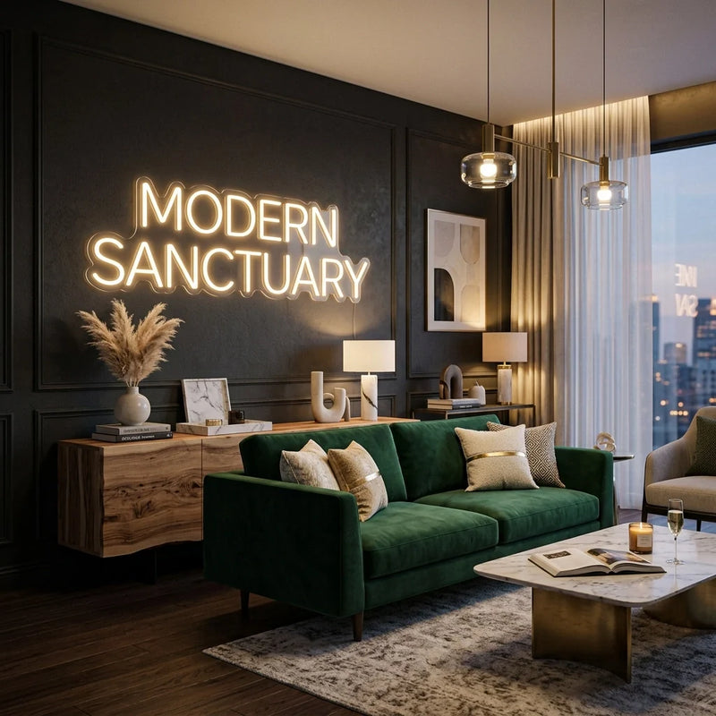 25 Creative Custom Neon Ideas for a High-End Living Room Look - Ztylist