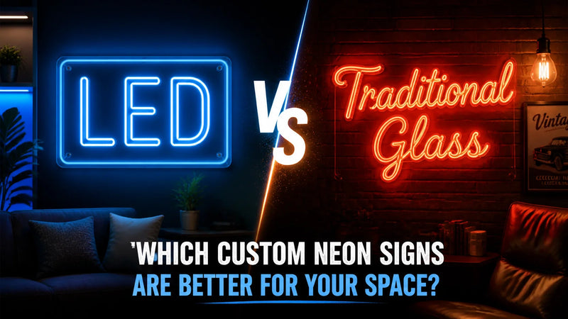 LED Vs Traditional Glass: Which Custom Neon Signs Are Better For Your Space? - Ztylist