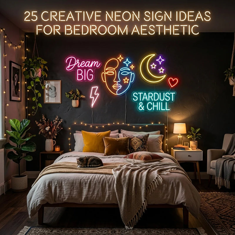 25 Creative Neon Sign for Bedroom Aesthetic Ideas You’ve Never Thought Of (But Definitely Should) - Ztylist