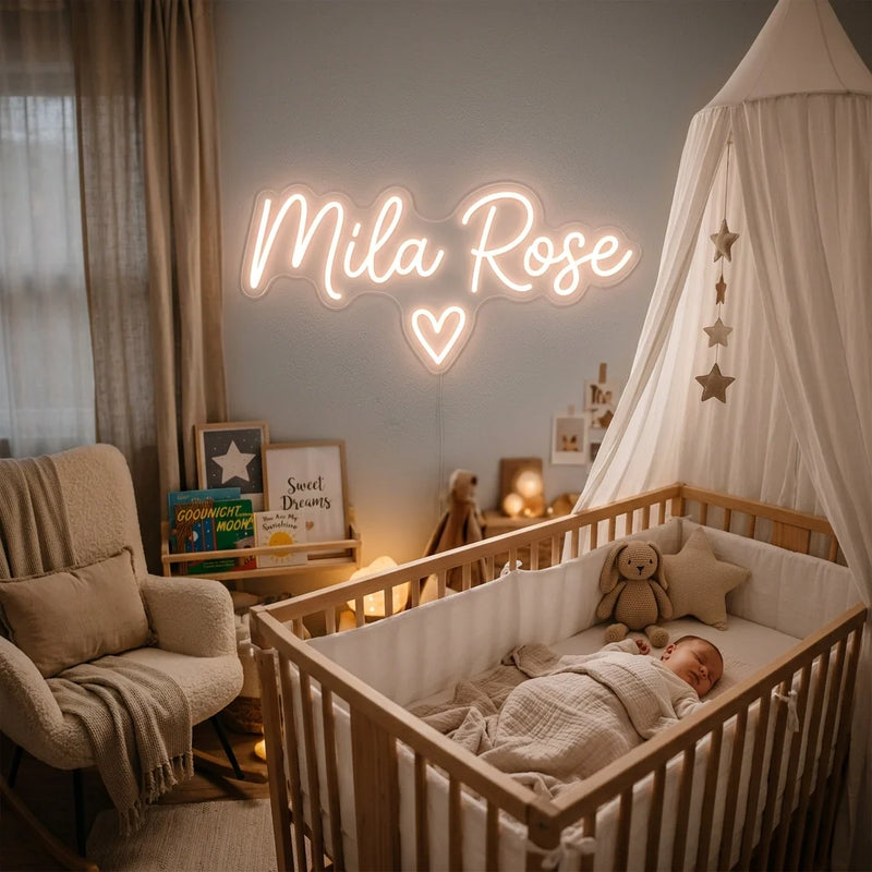 Why a Personalized Neon Sign for Your Nursery Will Change the Way You Think About Baby Name Decor - Ztylist
