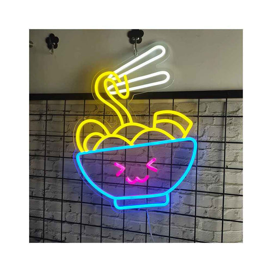 UwU Noodle Bowl LED Neon Sign - Ztylist