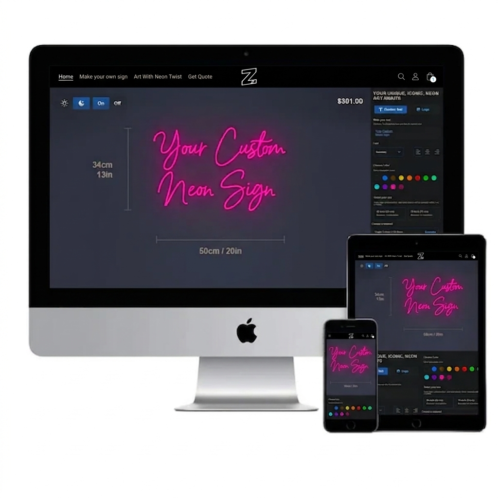 Design your sign with the app