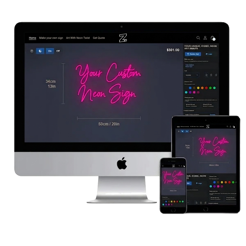 Design your sign with the app