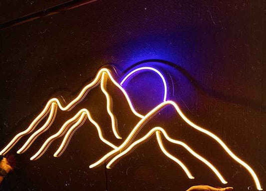 Mountain Sunrise LED Neon Sign - Ztylist
