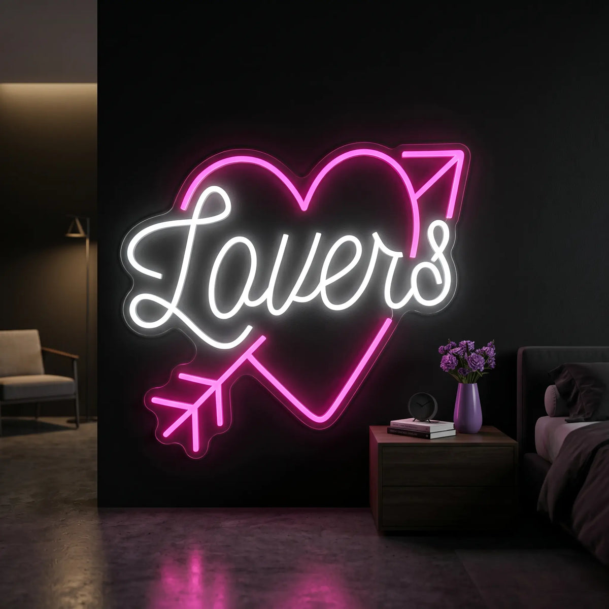 Lovers By Heart LED Neon Sign - Ztylist