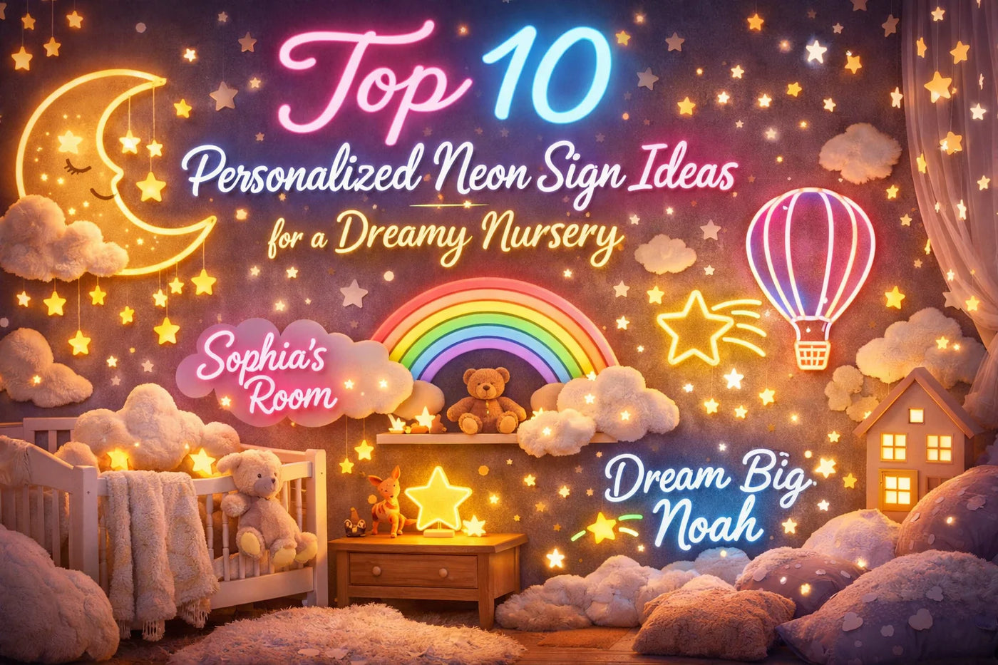 Top 10 Personalized Neon Sign Ideas for a Dreamy Nursery - Ztylist
