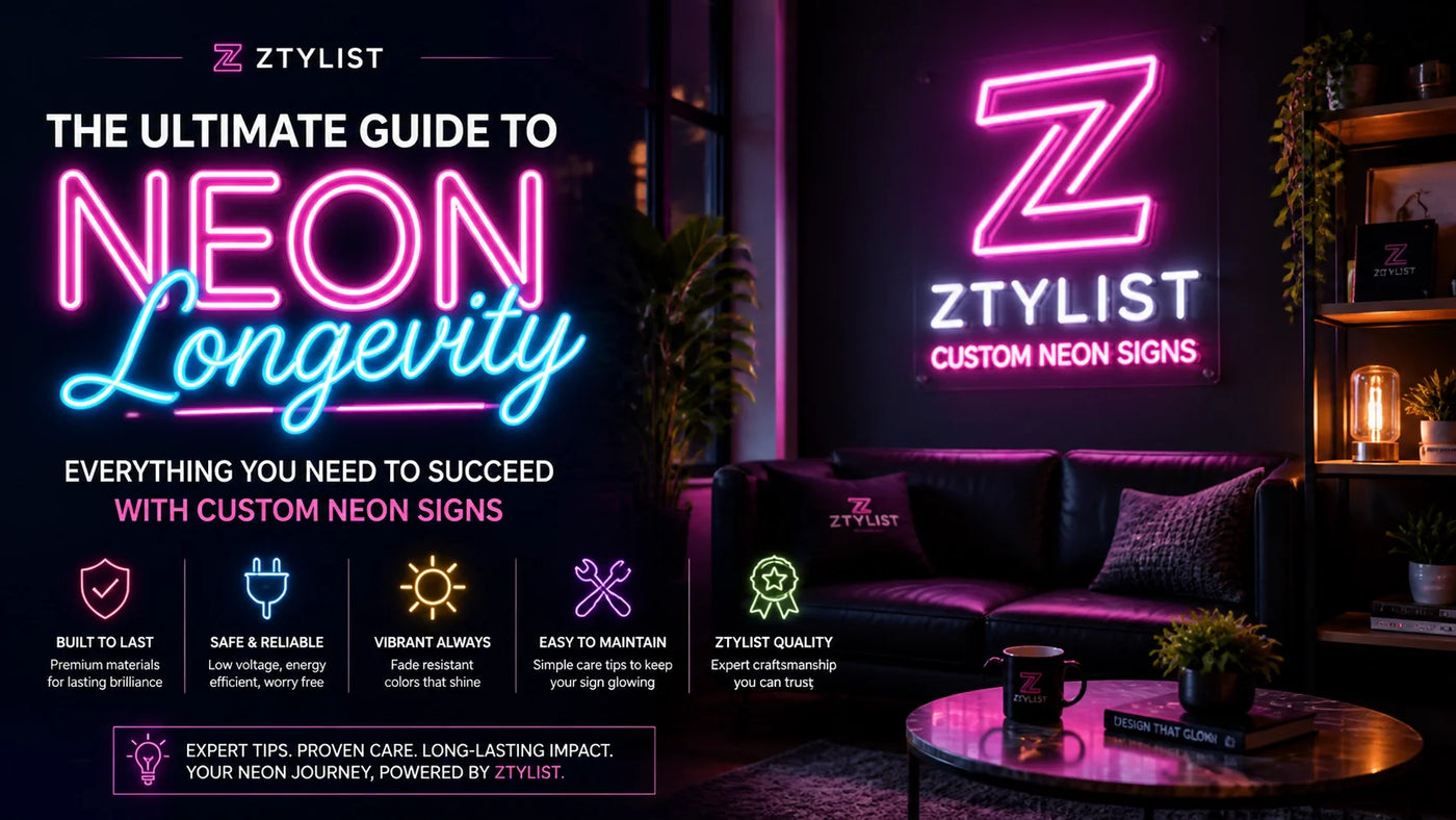 The Ultimate Guide to Neon Longevity: Everything You Need to Succeed with Custom Neon Signs - Ztylist