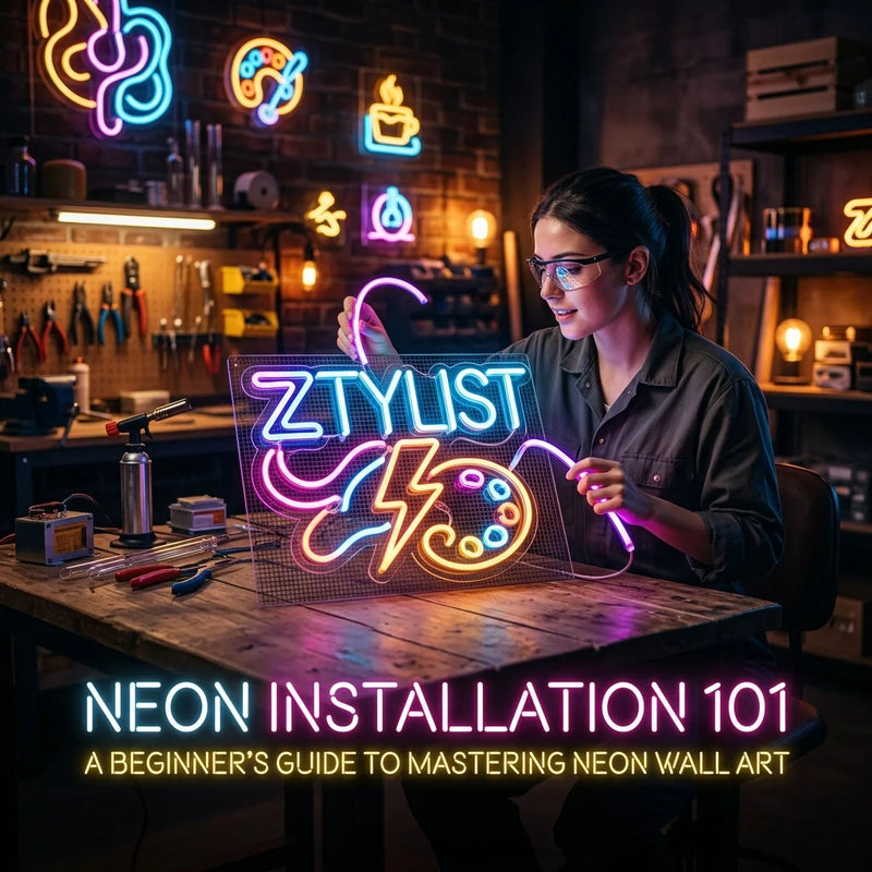 Neon Installation 101: A Beginner's Guide to Mastering Neon Wall Art - Ztylist
