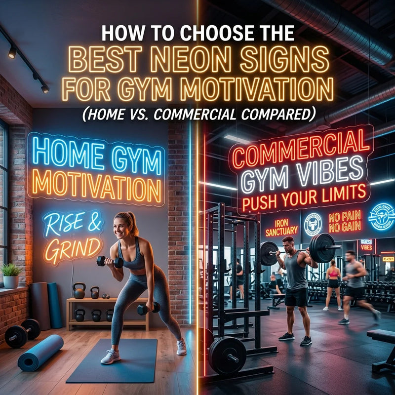 How to Choose the Best Neon Signs for Gym Motivation (Home vs. Commercial Compared) - Ztylist