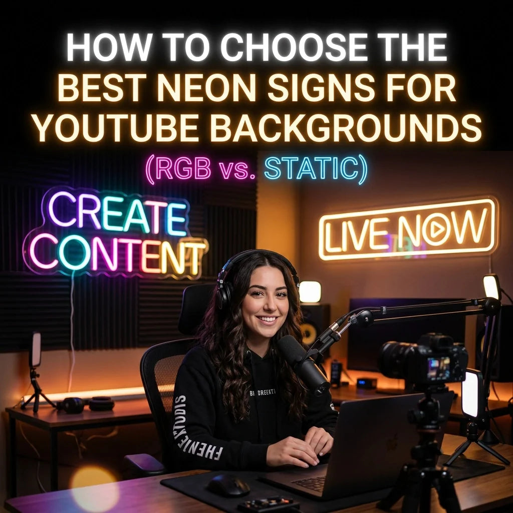 HOW TO CHOOSE THE BEST NEON SIGNS FOR YOUTUBE BACKGROUNDS (RGB VS. STATIC) - Ztylist