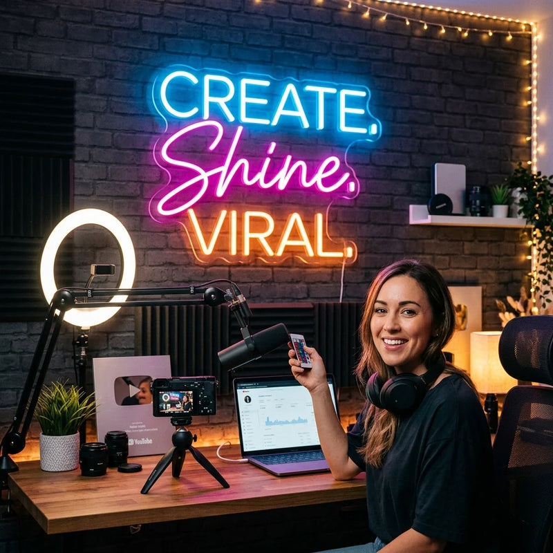 How to Create a Viral-Ready YouTube Background in 5 Minutes Using Custom Neon - Ztylist