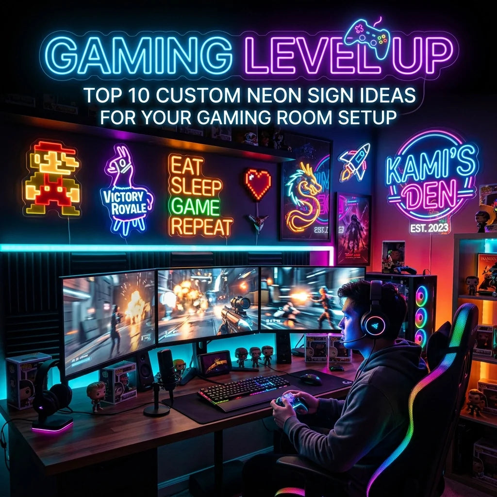Top 10 Custom Neon Sign Ideas to Level Up Your Gaming Room Setup - Ztylist