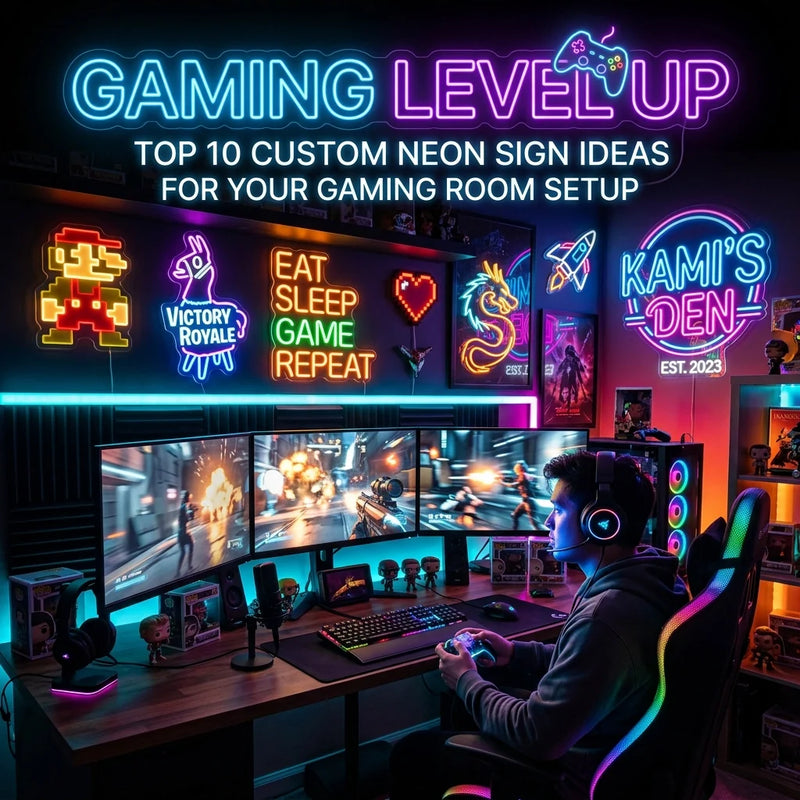 Top 10 Custom Neon Sign Ideas to Level Up Your Gaming Room Setup - Ztylist