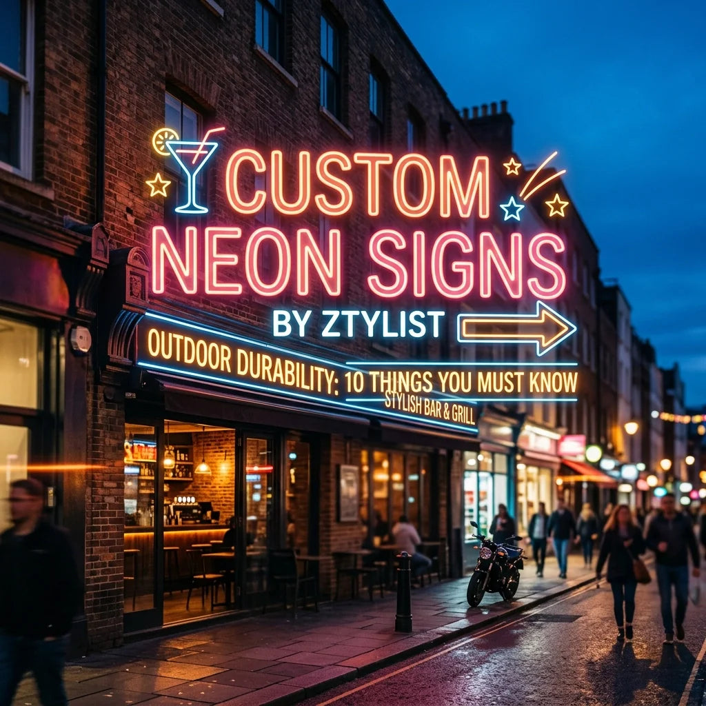 Looking For a Custom Neon Business Sign? 10 Things You Must Know About Outdoor Durability - Ztylist
