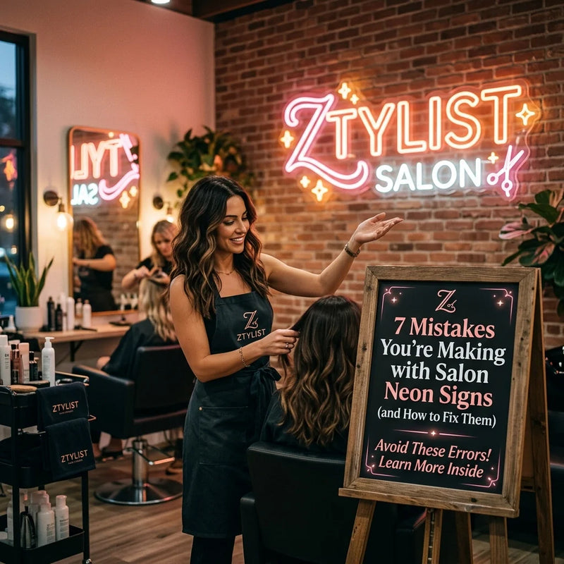 7 Mistakes You’re Making with Salon Neon Signs (and How to Fix Them) - Ztylist