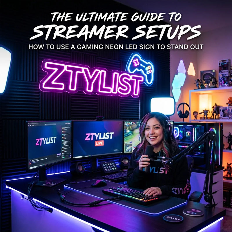 The Ultimate Guide to Streamer Setups: How to Use a Gaming Neon LED Sign to Stand Out - Ztylist