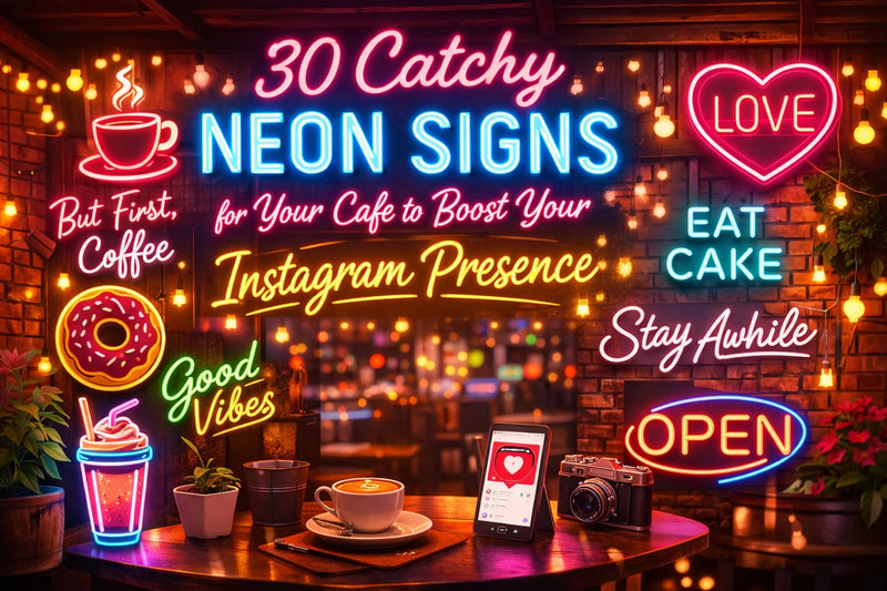 30 Catchy Neon Signs for Your Cafe to Boost Your Instagram Presence - Ztylist