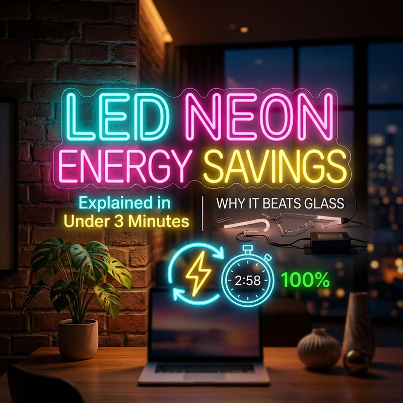 LED Neon Energy Savings Explained in Under 3 Minutes (And Why It Beats Glass) - Ztylist