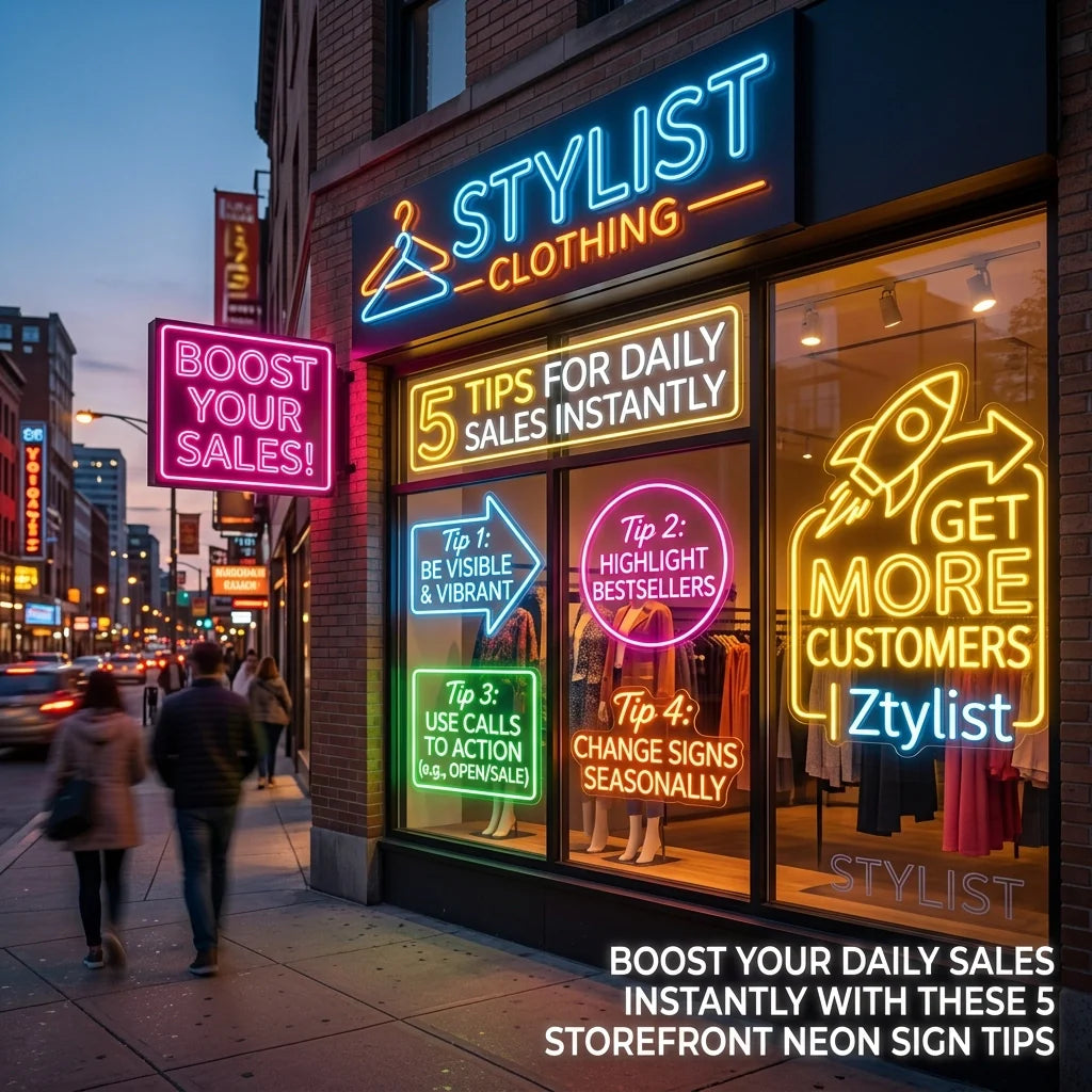 Boost Your Daily Sales Instantly with These 5 Storefront Neon Signs Tips - Ztylist