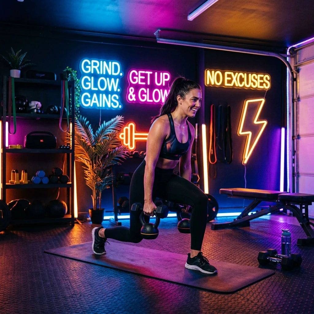 Stop Wasting Time in a Boring Space: Try These 7 Quick Hacks to Boost Gym Motivation with Neon - Ztylist