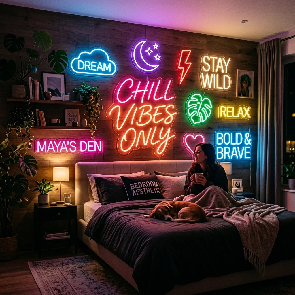 Top 10 Neon Signs for Bedroom Aesthetic: From Chill Vibe-Setters to Bold Statements - Ztylist