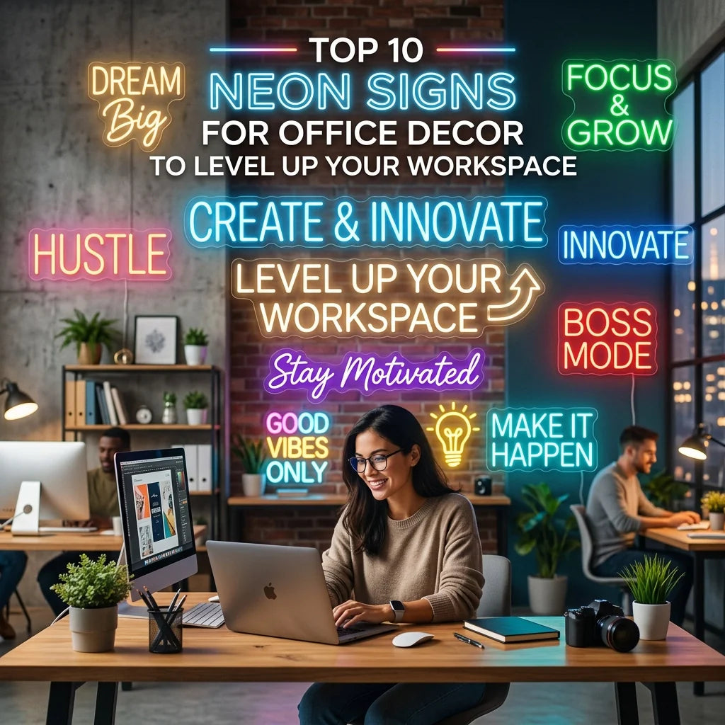 Top 10 Neon Signs for Office Decor to Level Up Your Workspace - Ztylist