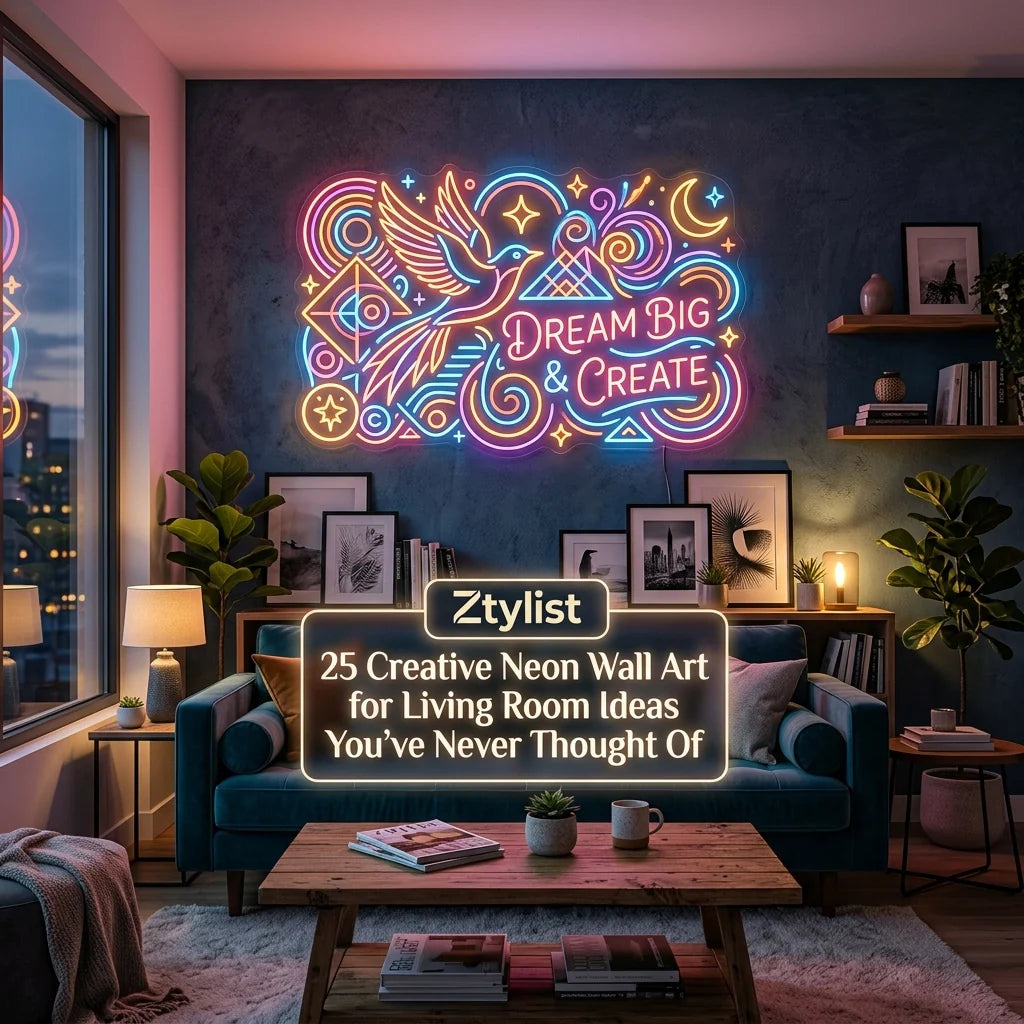 25 Creative Neon Wall Art for Living Room Ideas You've Never Thought Of - Ztylist