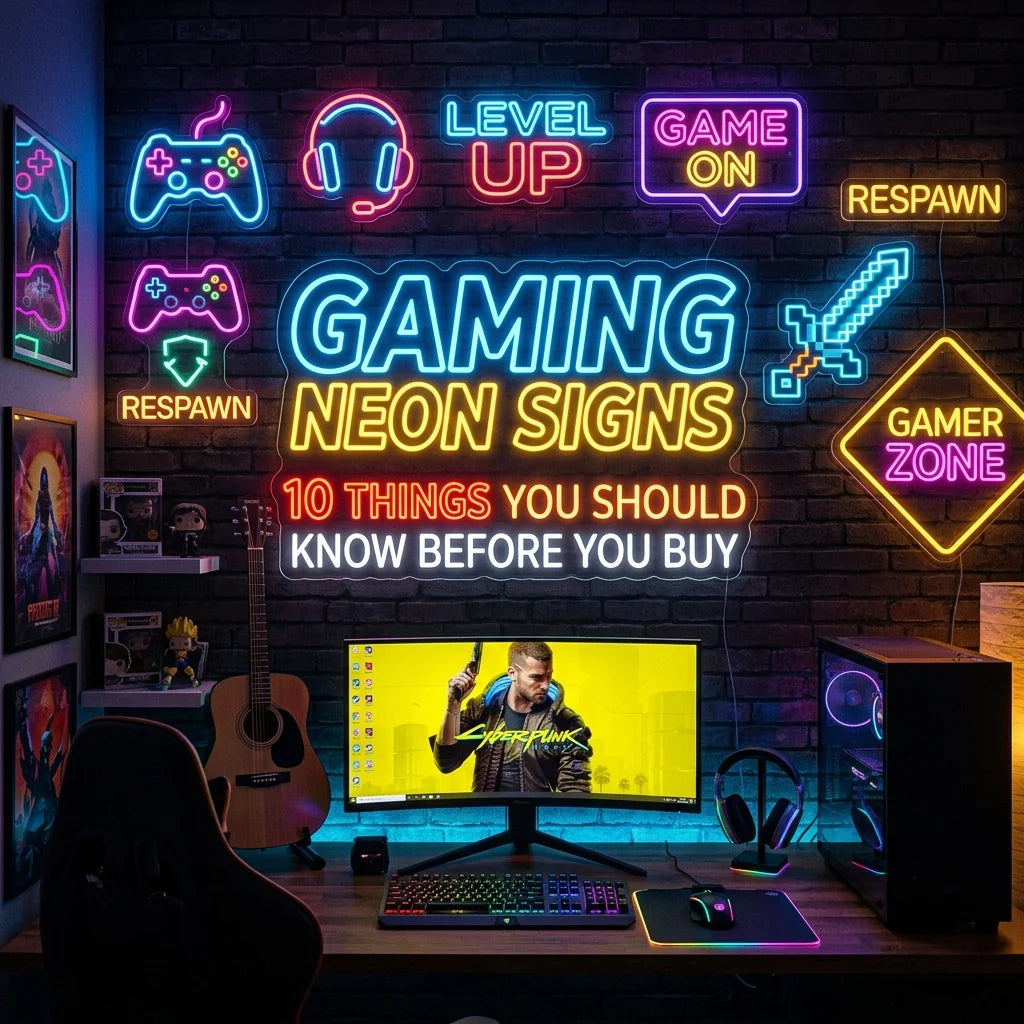 Looking For a Gaming Neon Sign? Here Are 10 Things You Should Know Before You Buy - Ztylist