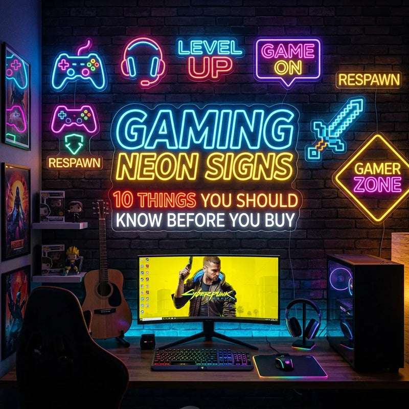 Looking For a Gaming Neon Sign? Here Are 10 Things You Should Know Before You Buy - Ztylist