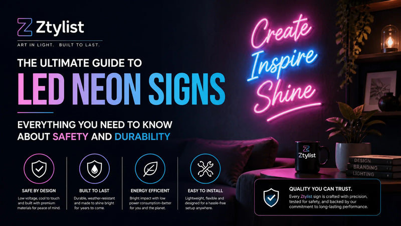 The Ultimate Guide to LED Neon Signs: Everything You Need to Know About Safety and Durability - Ztylist