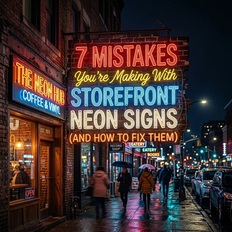 7 Mistakes You’re Making with Storefront Neon Signs (And How to Fix Them) - Ztylist
