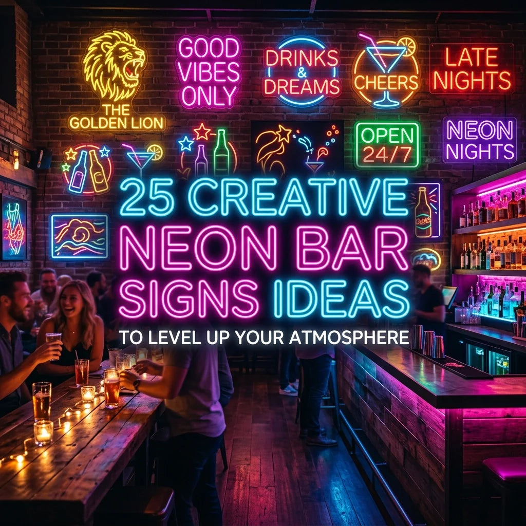 25 Creative Neon Bar Signs Ideas to Level Up Your Atmosphere - Ztylist