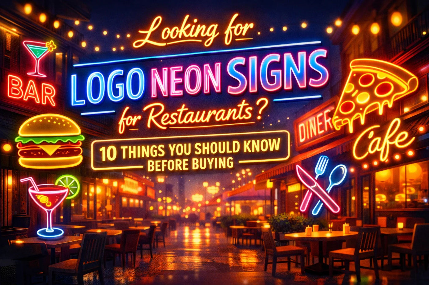 Looking for Logo Neon Signs for Restaurants? 10 Things You Should Know Before Buying - Ztylist