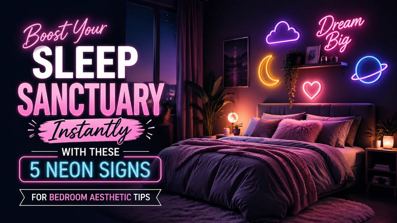 Boost Your Sleep Sanctuary Instantly with These 5 Neon Signs for Bedroom Aesthetic Tips - Ztylist