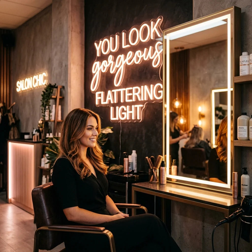 Looking For Neon Signs for Salons? Here Are 10 Things You Should Know About Flattering Light - Ztylist