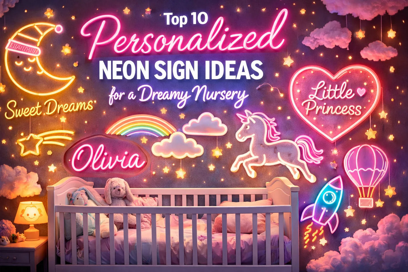 Top 10 Personalized Neon Sign Ideas for a Dreamy Nursery - Ztylist