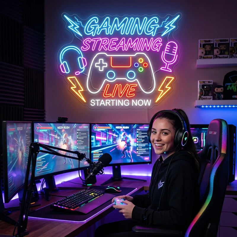 Why a Custom Gaming Neon Sign Will Change the Way You Stream and Play - Ztylist