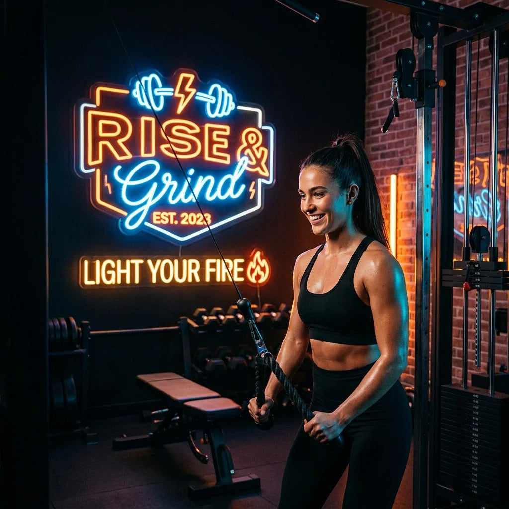 7 Lighting Mistakes Killing Your Gym Motivation (And How a Custom Neon Sign Fixes It) - Ztylist