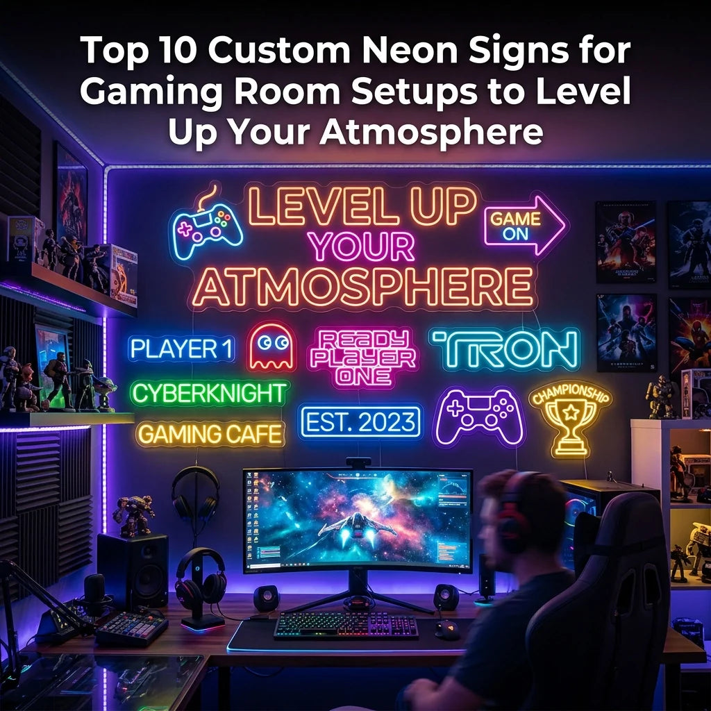 Top 10 Custom Neon Signs for Gaming Room Setups to Level Up Your Atmosphere - Ztylist