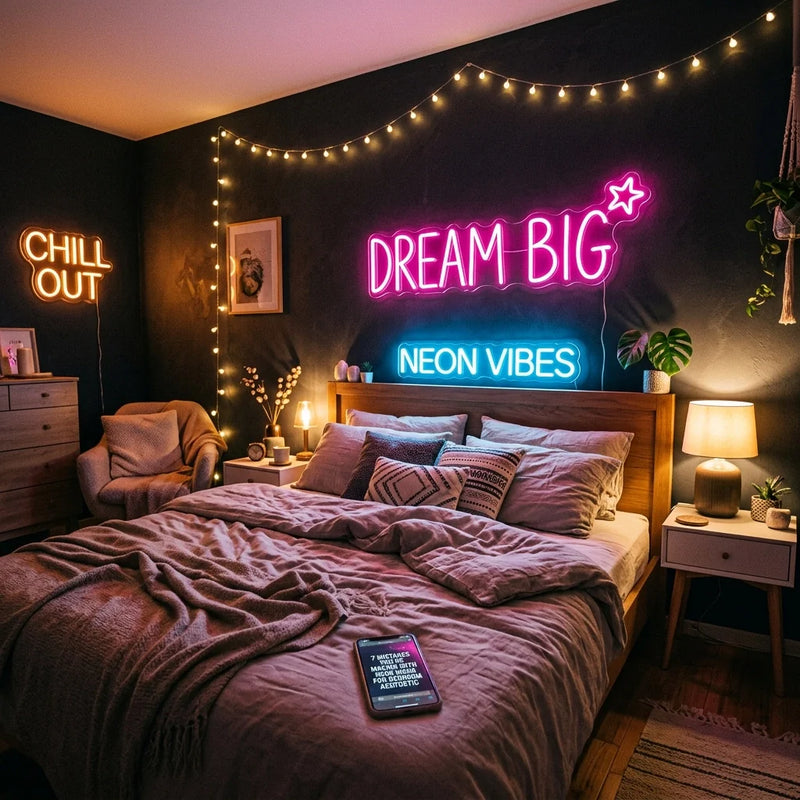 7 Mistakes You’re Making with Neon Signs for Bedroom Aesthetic (and How to Fix Them) - Ztylist