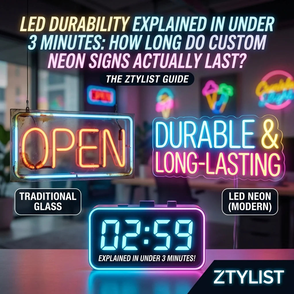 LED Durability Explained in Under 3 Minutes: How Long Do Custom Neon Signs Actually Last? - Ztylist
