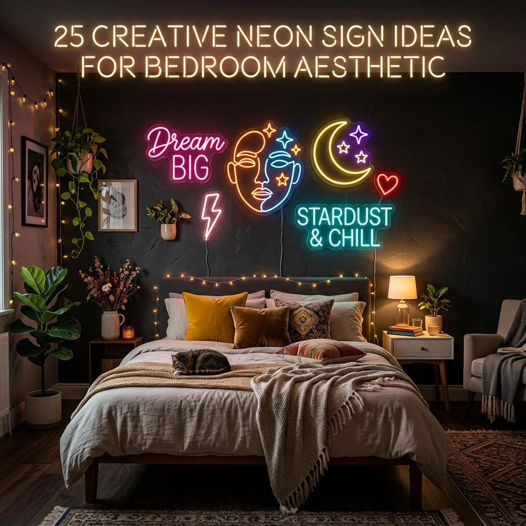25 Creative Neon Sign for Bedroom Aesthetic Ideas You’ve Never Thought Of (But Definitely Should) - Ztylist